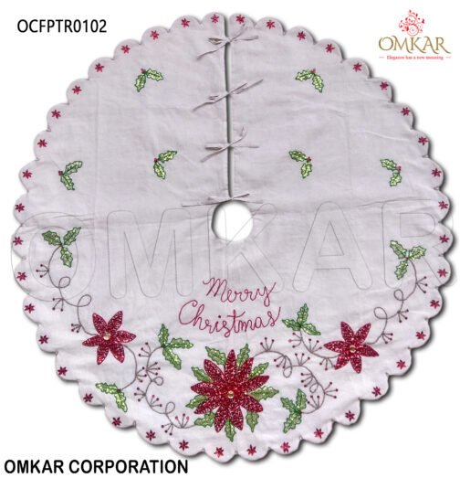 Floral Tree Skirts in Bulk